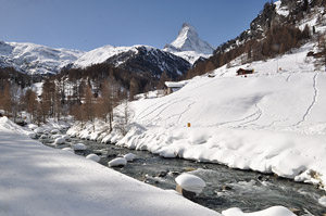 Фото Червиния, Церматт. Зимняя альпийская идиллия